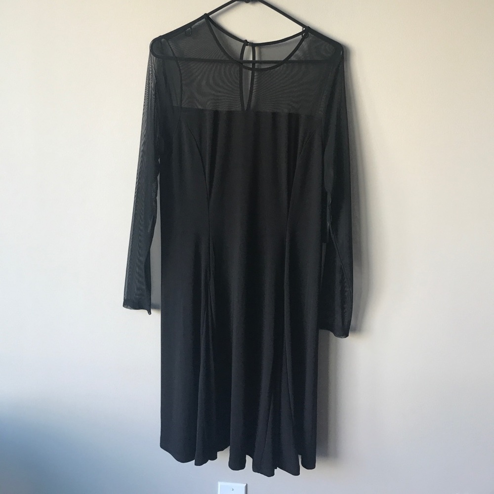 Ralph Lauren sheer long sleeve dress